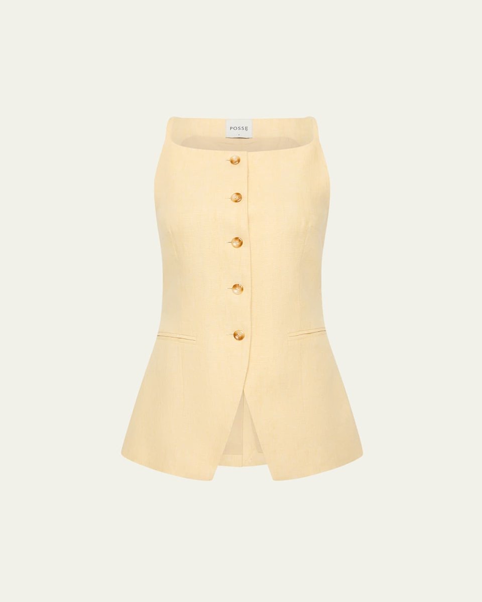 Nancy Linen Gilet